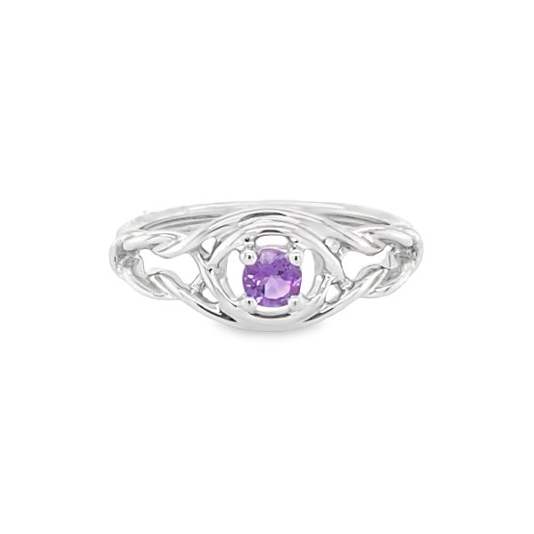 .925AG Amethyst Knot Ring