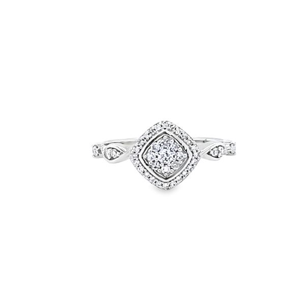 .925AG .25ctw Lab Grown Diamond Ring