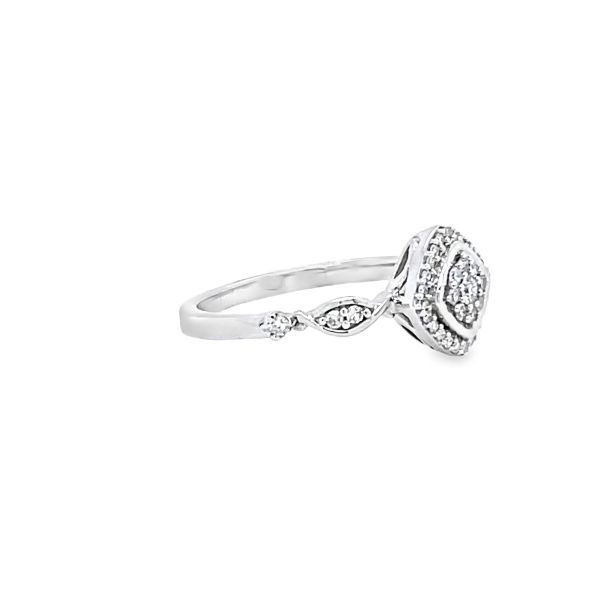 .925AG .25ctw Lab Grown Diamond Ring