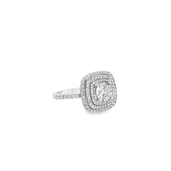 14k White Gold 4.4g 1.00ctw Lab Grown Diamond Ring